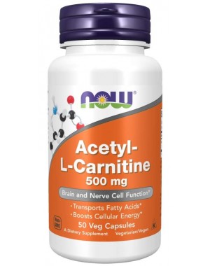 Acetyl L Carnitine 500mg 50 cápsulas NOW Foods