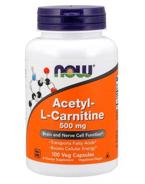 Acetyl L Carnitine 500mg 100 Cápsulas NOW Foods