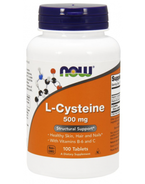 L Cysteine 500mg 100 Tablets NOW Foods