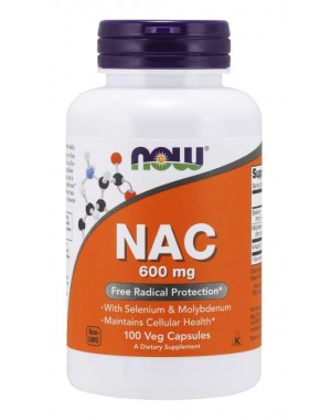 NAC 600 mg 100 Cápsulas NOW Foods