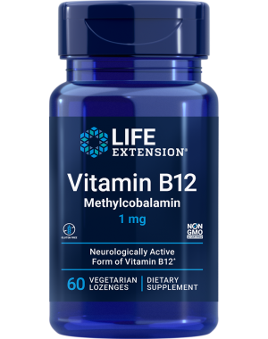 Metilcobalamina 1mg 60 pastilhas LIFE Extension