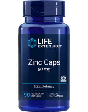 Zinco Caps 50 mg 90 cápsulas vegetarianas LIFE Extension