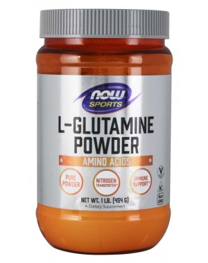 Glutamina em pó 1lb 454g NOW Foods