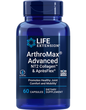 ArthroMax Advanced com NT2 Colágeno e AprèsFlex 60 cápsulas LIFE Extension