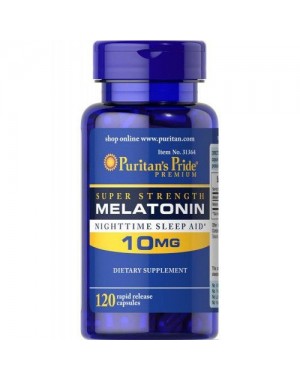 Melatonina 10mg 120 cápsulas PURITANS Pride