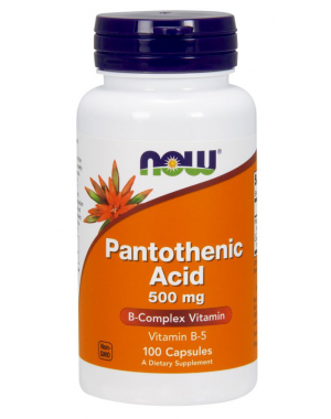 Pantothenic Acid B5 500 mg 100 Cápsulas NOW Foods