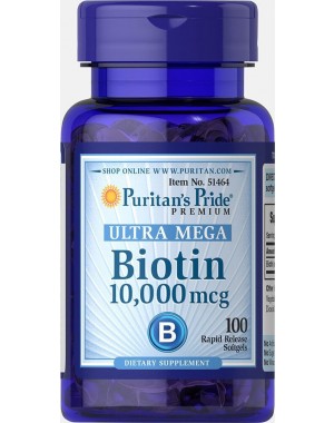 Biotina 10.000 mcg 100 softgels PURITANS Pride 