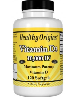 Vitamina D3 10.000 IU 120 Softgels HEALTHY Origins