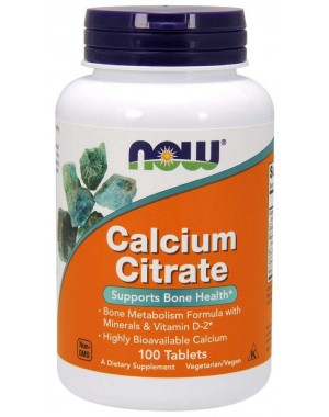 Calcium Citrate 100 tablets NOW Foods