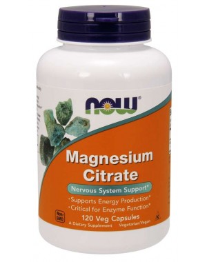 Magnesio citrate 400mg 120 veg capsules NOW Foods