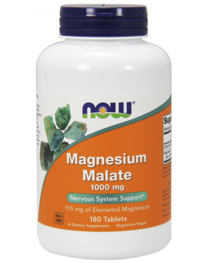 Magnesio Magnesium Malate 1000mg 180 tabs NOW Foods