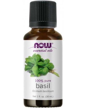 Óleo essencial de Basil Manjericão 1oz 30ml NOW Foods