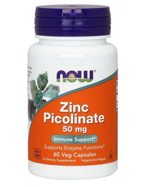 Zinco Picolinate 50mg 60 Veg Caps NOW Foods