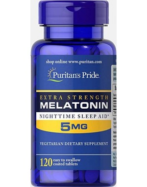 Melatonina 5 mg 120 comprimidos PURITANS Pride