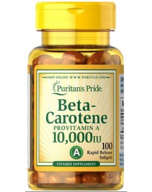 Beta Carotene 10000 IU 100 softgels PURITANS Pride