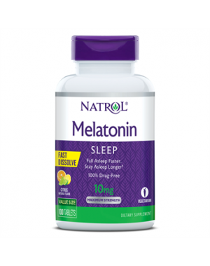 Melatonina 10mg FAST DISSOLVE sublingual 100 comprimidos citrus NATROL