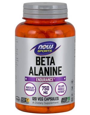 Beta Alanina 750 mg 120 Cápsulas NOW Foods