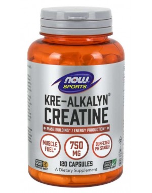 Kre Alkalyn Creatine 120 Cápsulas NOW Foods