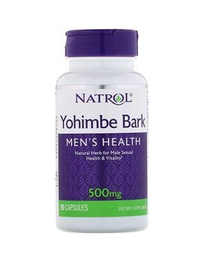 Yohimbe Bark Casca de ioimbina saúde dos homens 500mg 90 cápsulas NATROL