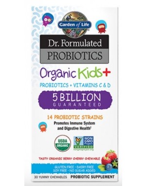 Probiotics Organic Kids 30 chewables GARDEN OF LIFE