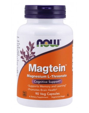Magtein L treonato de magnésio 90 Veg Capsules NOW Foods