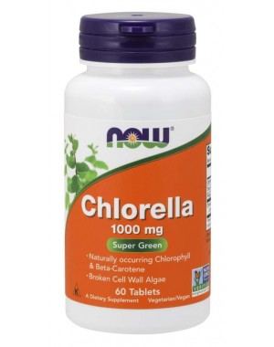 Chlorella 1000mg 60 comprimidos NOW Foods