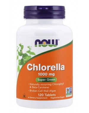 Chlorella 1000 mg 120 comprimidos NOW Foods