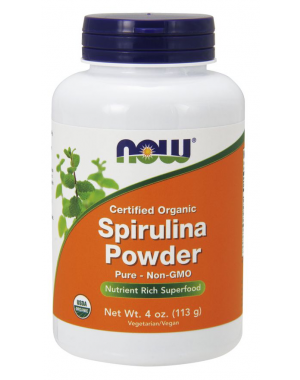 Spirulina Powder 113g Organic NOW Foods