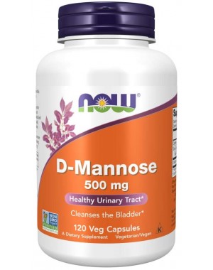 D Mannose 500 mg 120 Veg Capsules NOW Foods