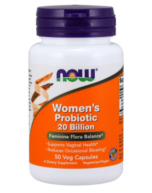 Probiótico para mulheres 20 Billion 50 Cápsulas NOW Foods