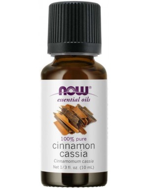 Óleo essencial de Cinnamon Cassia canela cassia 1oz 30ml NOW Foods