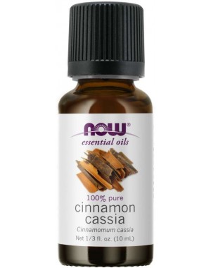 Óleo essencial de canela cassia Cinnamon Cassia  1oz 30ml NOW Foods