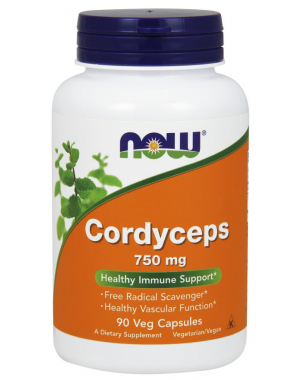 Cordyceps 750 mg 90 Cápsulas NOW Foods