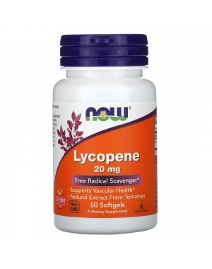 Lycopene 20 mg 50 Softgels Now foods