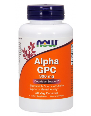Alpha GPC 300 mg 60 Cápsulas NOW Foods