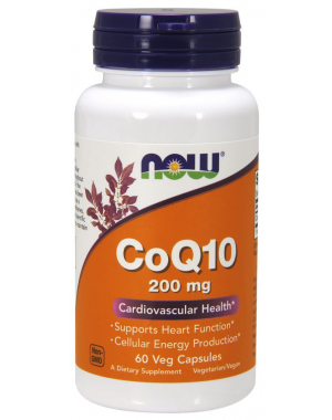CoQ10 200mg 60 Veg Cápsulas NOW Foods