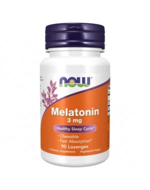 Melatonina 3 mg 90 Lozenges NOW Foods