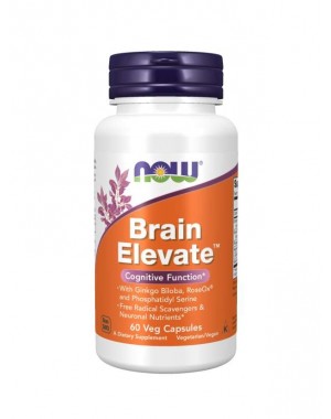 Brain Elevate 60 veg caps NOW Foods
