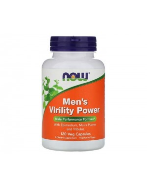 Men s Virility Power poder de virilidade dos homens 60 vcaps NOW Foods