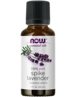 Óleo essencial de alfazema Spike Lavender 1oz 30ml NOW Foods