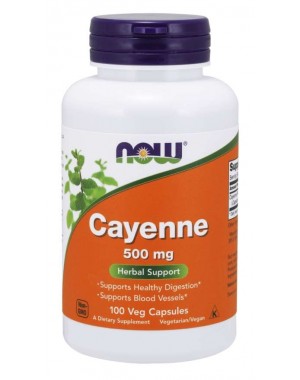 Cayenne 500 mg 100 Cápsulas NOW Foods