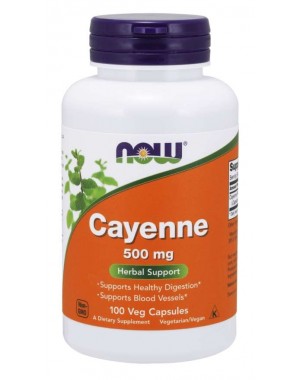 Cayenne 500 mg 100 Veg Capsules NOW Foods