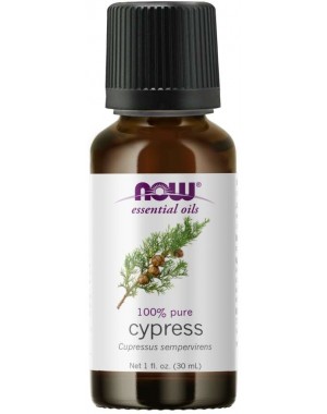 Óleo essencial de Cypress cipreste 1oz 30ml NOW Foods