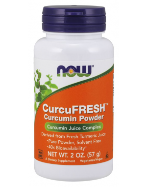 CurcuFRESH Curcumina em pó 57g NOW Foods