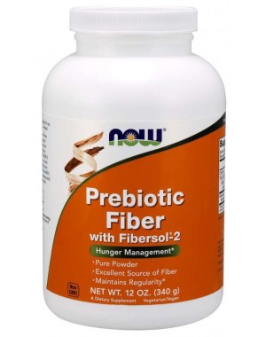 Prebiotic Fiber with Fibersol 2 em pó 12oz 340g  NOW Foods