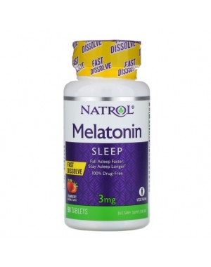 Melatonina 3mg FD sublingual 90tablets NATROL vencimento 10/2021