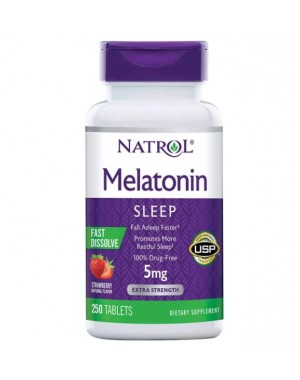 Melatonina 5mg FD sublingual 250tablets NATROL vencimento 06/2021