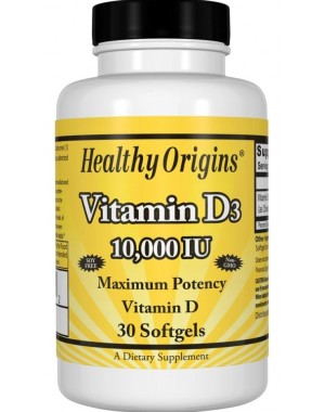 Vitamina D3 10.000 IU 30 softgels HEALTHY Origins