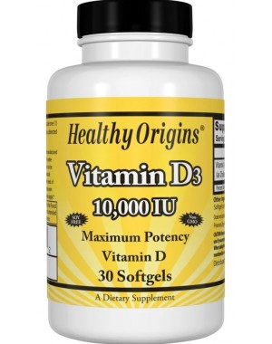 Vitamin D3 10.000 IU 30 softgels HEALTHY Origins