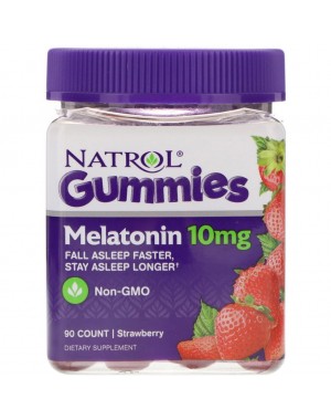 Melatonina 10mg 90  Gomas Sabor Morango NATROL